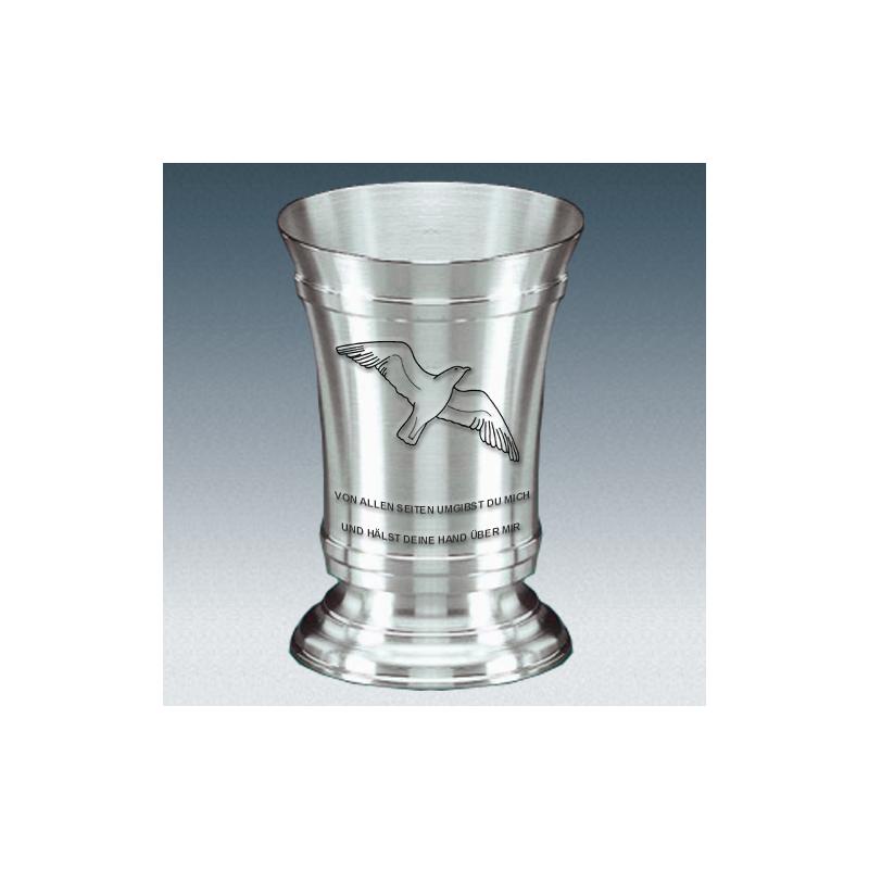 Becher mit Gravur Möwe