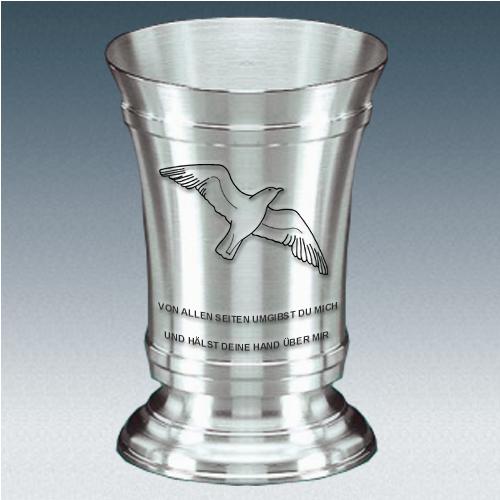 Becher mit Gravur Möwe
