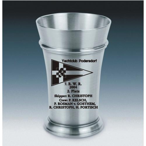 Becher mit Gravur Segelregatta
