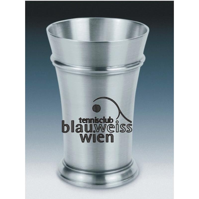 Becher mit Gravur Tennisclub Blau-Weiss-Wien