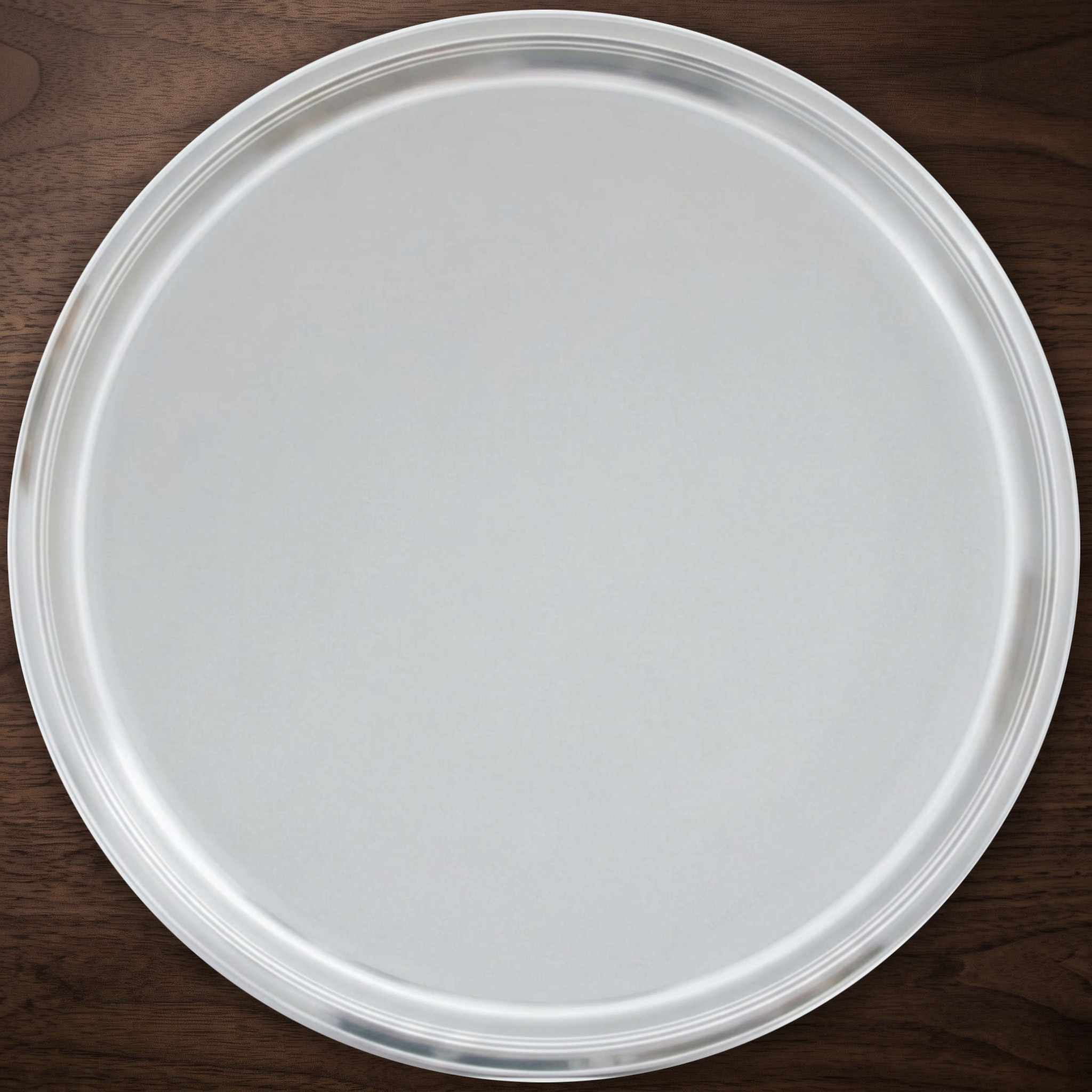 Zinntablett 40cm Kristall