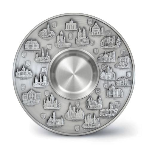 Zinnteller Deutschland 28cm